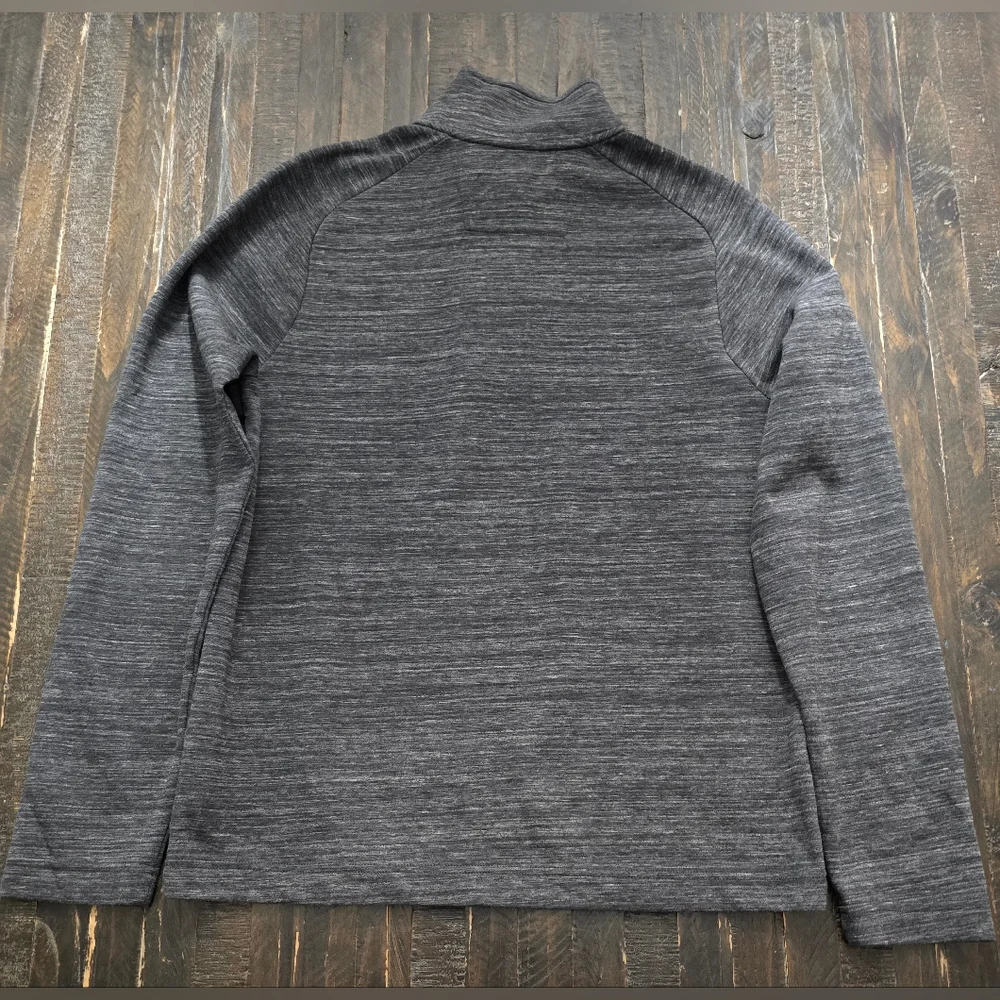 Banana Republic Sweater Men’s Gray Moisture Wicking 1/4 Zip Long Sleeve Large